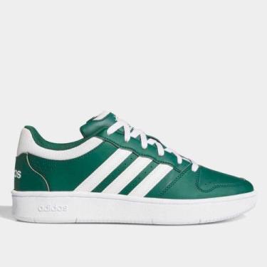 Imagem de Tênis Adidas Hoops Classic Masculino, Verde, Branco, 39