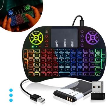 Imagem de Mini Controle Wireless Touchpad Smart Tv Pc Led Teclado - LELONG MAX