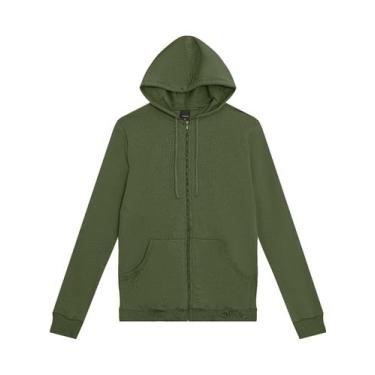 Imagem de Jaqueta Moletom Malwee 1000006668 Masculina Flanelada Algodão T. P/XGG