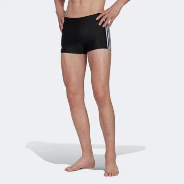 Imagem de Sunga Adidas Boxer Classic 3 Listras Masculina Resistente ao Cloro par