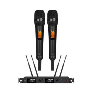 Imagem de Microfone Sem Fio Dylan D8500 Mão Duplo Rack True Diversity