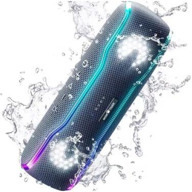Imagem de Caixa de som bluetooth portátil ipx7 original wise tiger 25w rgb bater