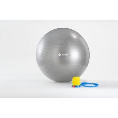 Imagem de Bola de Ginástica Premium 65cm Gym Ball Alux Antiestouro com Bomba de 