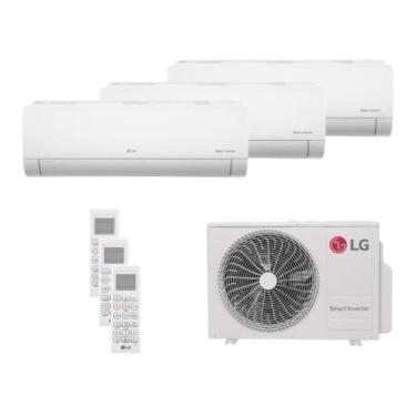 Imagem de Ar Condicionado Tri Split LG 21000 BTUs (HW 07K+07K+09K) Quente e Frio