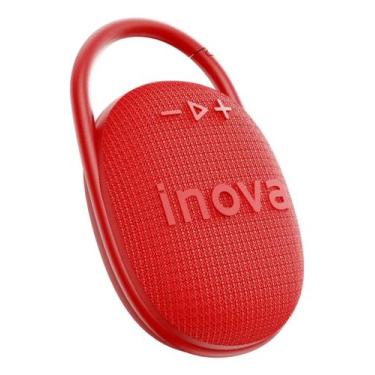 Imagem de Caixa som bluetooth portátil inova potente ipx6 tws até 5h, VERMELHO