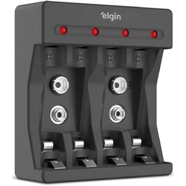 Imagem de Carregador de Bateria USB Tipo C P/PILHAS C/CABO 0,5 Blister - ELGIN