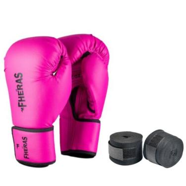 Imagem de Luva Boxe e Muay Thai Tradicional com Bandagem de Algodão Elástica - F