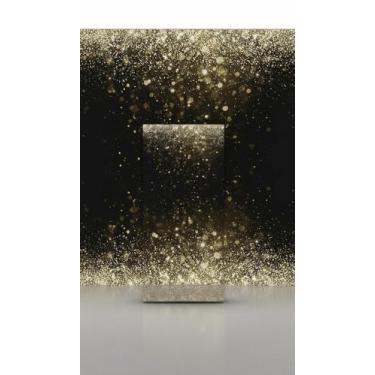 Imagem de Painel Festa Glitter Dourado Preto 1,50x2,20m - Congratulations Store