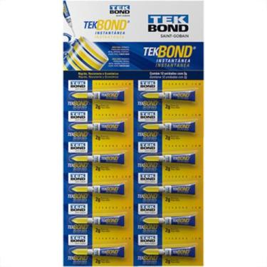 Imagem de Cola Tekbond Instantanea 2G Cartela c/12