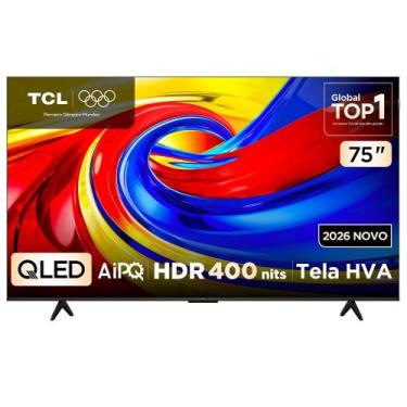Imagem de Smart TV 4K TCL Advanced QLED 75 Polegadas com Processador AIPQ, Dolby