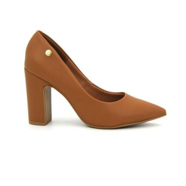 Imagem de Sapato Vizzano 1285.400 Scarpin Salto Grosso Social Bico Fino Feminino