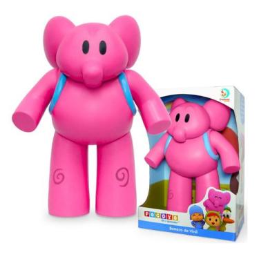 Imagem de Boneco Pocoyo Vinil Turma Pocoyo Elly Pato Grande Articulado - Cardoso