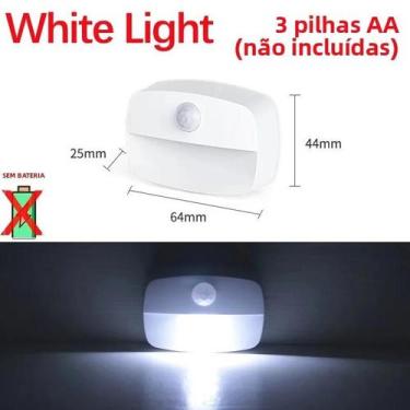 Imagem de Luz Noturna LED Com Sensor De Movimento, Sem Fio, Alimentada Por Bater