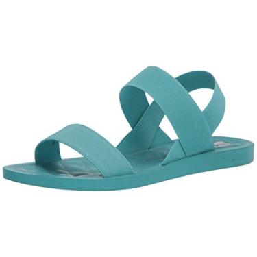 Imagem de Steve Madden Sandália rasteira feminina Rafa, Azul, 7