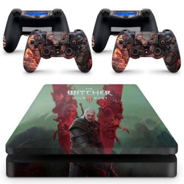 Porta jogos para PS3/PS4/Xbox One - The Witcher 3 (Preta)