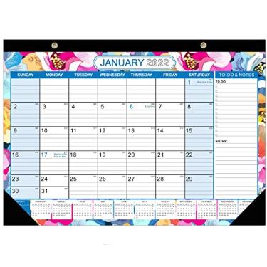 Imagem de Calendário de mesa 2022 – Calendário mensal de mesa e parede 2022, janeiro de 2022 – junho de 2023, calendário de mesa de 30,48 cm x 43,7 cm, perfeito para casa e escritório (estilo 1)