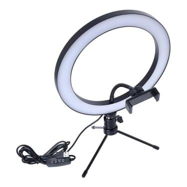 Imagem de Ring Light 26 Cm + Mini Tripé Foto Video Youtuber