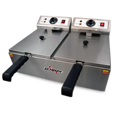 Imagem de Fritadeira Eletrica Inox Fed-20-n 11 Litros 2 Cubas 2X2500w 220V Monofasica - Skymsen