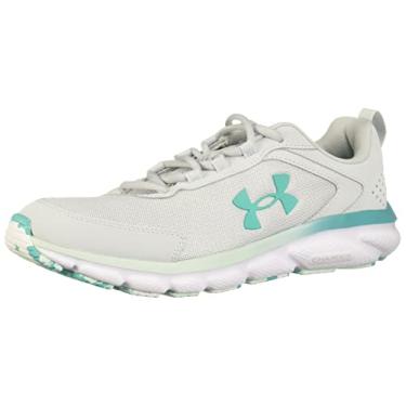 Imagem de Under Armour Tênis de corrida feminino Charged Assert 9, Halo Gray/Sea Mist/Netuno, 40