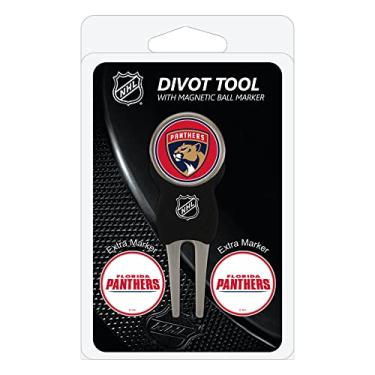 Imagem de Team Golf NHL Florida Panthers Ferramenta de Divot com 3 Marcadores de Bola de Golf, Os Marcadores são Esmalte Magnético Dupla Face, Cor Multitime, Tamanho Único (14145)