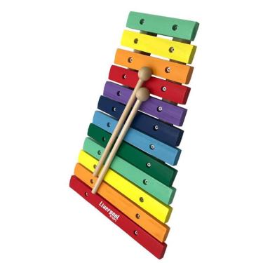 Imagem de Xilofone Liverpool 12 Notas Infantil Madeira