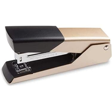 Imagem de REJOON Grampeador de encadernação dupla 24/6 grampeador de papel grampeador materiais de escritório artigos de papelaria (cor: ouro)