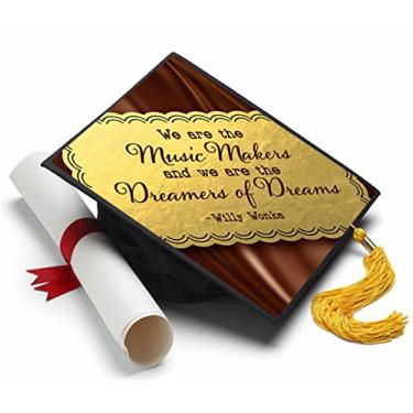 Imagem de Tassel Toppers Bonés de graduação decorados Willy Wonka & The Chocolate Factory Grad