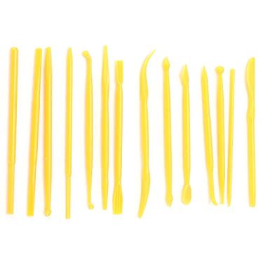 Imagem de 14PCS plástico ferramentas de argila modelagem de ferramentas de argila para crianças cerâmica conjunto de ferramentas cerâmicas para moldagem e escultura