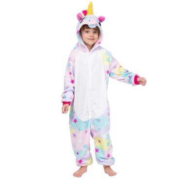 Imagem de Pijama Unicórnio Infantil Macacão Kigurumi Macio - Dm Toys