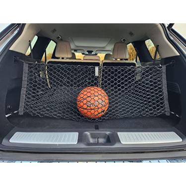 Imagem de Rede de carga elástica estilo envelope para porta-malas Infinity QX60 (L51) Pure Luxe Sensory 2022 - Organizadores e armazenamento de porta-malas premium - Rede de bagagem para SUV - Melhor organizador de carro para Infinity QX 60