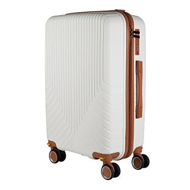 Imagem de Mala de Viagem Media em Polipropileno 4 rodas 360 - AeroMalas Miami (Branco)