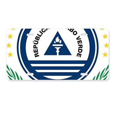 Imagem de DIYthinker Emblema nacional de Cabo Verde para decoração de placa de carro em aço inoxidável