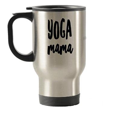 Imagem de Caneca Yoga Mama – Caneca de viagem de chá café chocolate quente – Ótimo presente