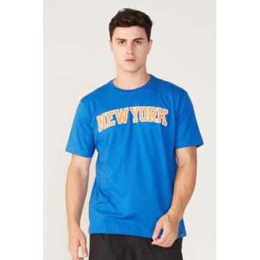 Imagem de Camiseta Nba Estampada New York Knicks Azul