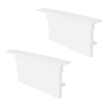 Imagem de Kit Acessórios Taschibra Para Perfil Embutir 2,5x6,2cm Zenith 62 Branco