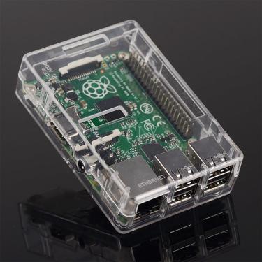 Imagem de Abs case para raspberry pi 3 model b (plus)  estojo transparente  box  para raspberry pi 3/2