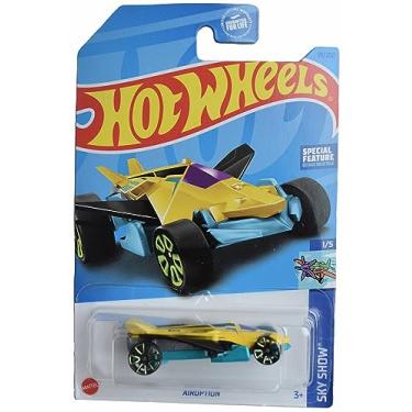 Imagem de Hot Wheels 1:64 Scale Die Cast Car, Airuption, Sky Show, Yellow, 7"L x 4"W x 2"H, Unisex, Children Aged 3-12