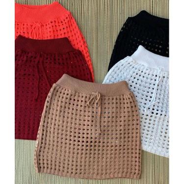 Imagem de Saia Saida de Praia Modelo Furão Alta Qualidade Tricot Verao
