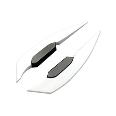 Imagem de 2 peças Winglets de motocicleta Zcargel Spoiler dianteiro lateral aerodinâmico kit universal asa de vento fixa para a maioria das motocicletas elétricas scooters