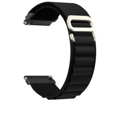 Imagem de Pulseira de nylon compatível com Samsung Galaxy Watch 7/FE/6/5 Pro 4 3/Watch 4 6 Classic/Active/Gear S2 S3 Frontier, pulseira esportiva de 20 mm e 22 mm para Galaxy Watch de 47 mm, 43 mm, 45 mm, 40