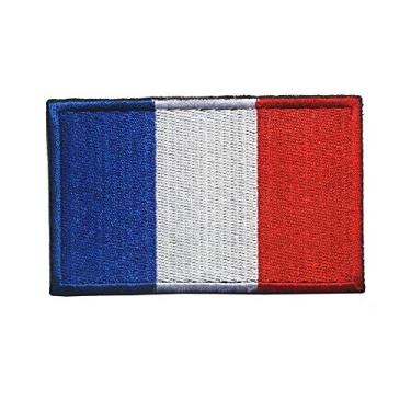 Imagem de Emblema tático bordado da bandeira nacional da França, emblema do país, etiquetas táticas, emblema de moral para viagem, mochila, chapéus, jaquetas, uniforme de equipe