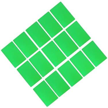 Imagem de Cartões de Visita de Alumínio Com Gravação a Requintados 50 Peças Cartão de Visita à Prova D'água e Portátil para Empreendedores (Verde)