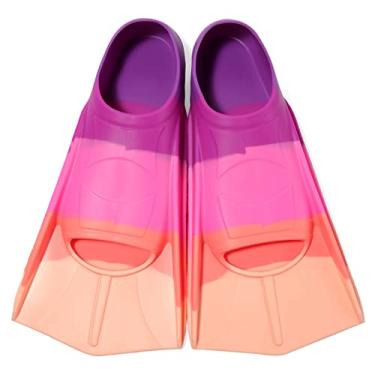 Imagem de Azuunye nadadeiras infantis, nadadeiras juvenis para natação, nadadeiras de treinamento de natação para natação de colo, para crianças, meninas, meninos, iniciantes, PP