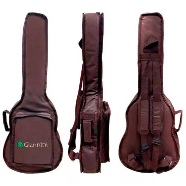 Imagem de Bag Capa Acolchoada Cargo Para Violão Folk E Clássico Giannini Marrom