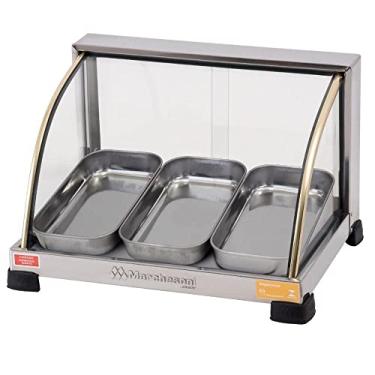 Imagem de Estufa Curva 3 Bandejas Marchesoni Ouro Inox