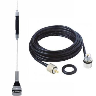 Imagem de Antena Móvel Px Bobina Central 67cm B-2050 Cabo Coaxial C/ Conectores 