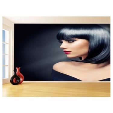 Imagem de Papel De Parede 3D Salão De Beleza Corte Cabelo 3,5M Slb11 - Você Deco