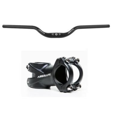 Imagem de Kit Guidão Curvo 31.8x720mm Rise 40mm Alumínio e Mesa Suporte 70mm Abs