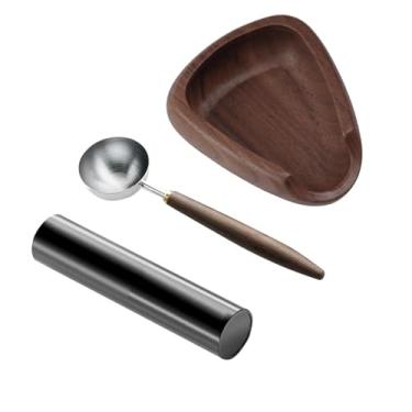 Imagem de SiaBiced Conjunto de 3 tigelas para grãos de café com copo dosador e colher