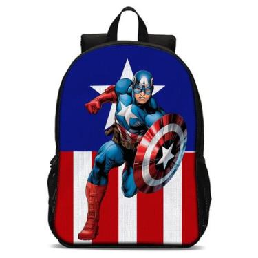 Imagem de Mochila Escolar Avulsa do Capitão América  o primeiro vingadores Menin